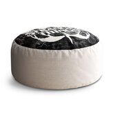 Taburet Circle Stranger Things White: 38x48 cm