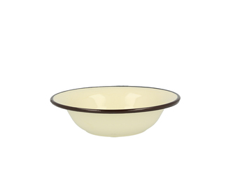 SMALTOVANÁ MISKA 0.95L 20CM VÝŠKA 5.3CM KRÉM