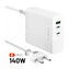 FIXED Charging Station GaN nabíjecí stanice (2x USB-C) s Power Delivery 3.1, 140W, bílá