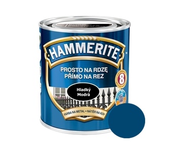 Hammerite Přímo na rez hladký 0,25l Světle šedý