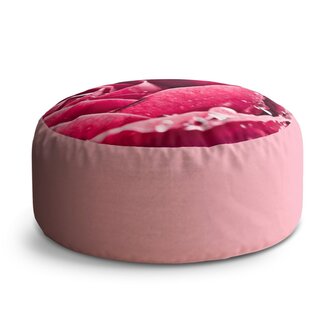 Taburet Circle Detail růže: 38x48 cm