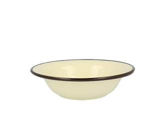 SMALTOVANÁ MISKA 2.55L 28CM VÝŠKA 8.0CM KRÉM