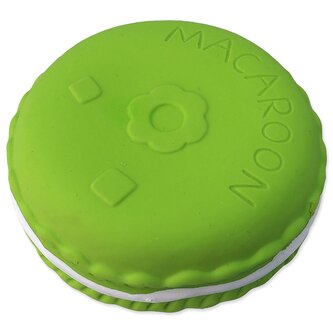 Hračka Dog Fantasy Latex makrónka se zvukem zelená 9cm