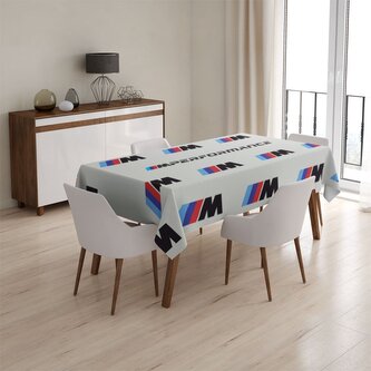 Ubrus MPERFORMANCE bílý vzor: 130x130 cm