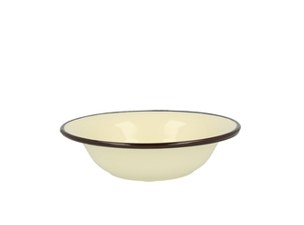 SMALTOVANÁ MISKA 1.15L 22CM VÝŠKA 6.2CM KRÉM