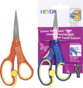 Nůžky dětské špičaté soft touch - délka 13mc