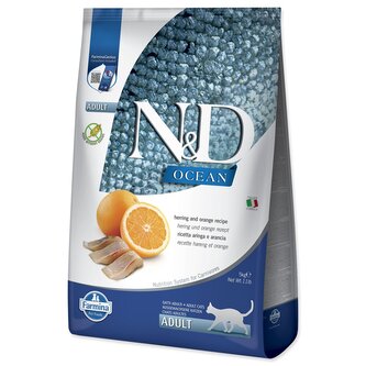 Krmivo N&D Cat Ocean Herring & Orange 5kg