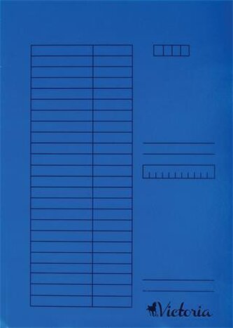 Desky s rychlovazačem, modré, karton, A4, VICTORIA