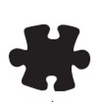 Děrovač modrý - puzzle, velikost 25 mm