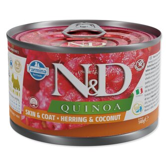 Konzerva N&D Dog Quinoa Herring & Cococnut 140g