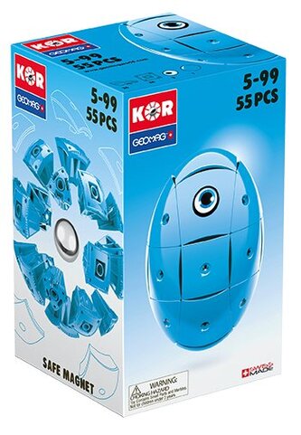 KOR Stavebnice - Modrá 55 dílků