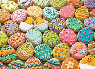 COBBLE HILL Puzzle Velikonoční sušenky 500 dílků