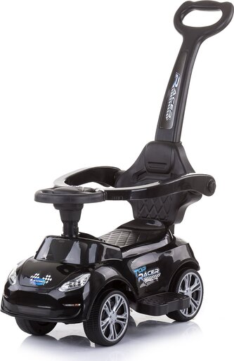 CHIPOLINO Odrážedlo s vodící tyčí Turbo Black CHIPOLINO Odrážedlo s vodící tyčí Turbo Black