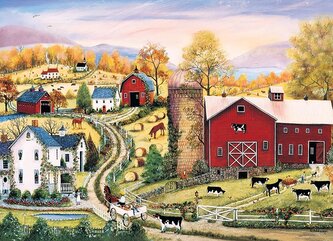 COBBLE HILL Puzzle Na cestě venkovem 1000 dílků