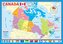EUROGRAPHICS Puzzle Mapa Kanady 200 dílků