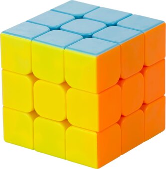KIK Hlavolam Kostka 3x3x3 neon