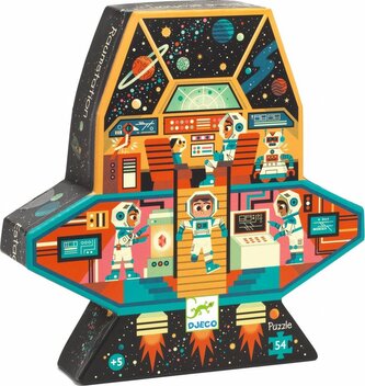 DJECO Puzzle Vesmírná stanice 54 dílků