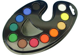 KOH-I-NOOR Vodové barvy - paleta 12ks Ø32m