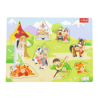 TREFL Dřevěná vkládačka Rytířský hrad