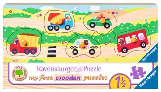RAVENSBURGER Dřevěná vkládačka Dopravní prostředky