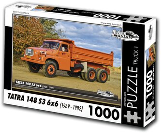 RETRO-AUTA Puzzle TRUCK č.1 Tatra 148 S3 6x6 (1969-1982) 1000 dílků