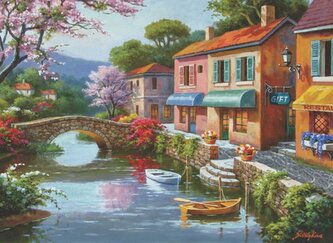 ANATOLIAN Puzzle Vesnické obchůdky 1000 dílků