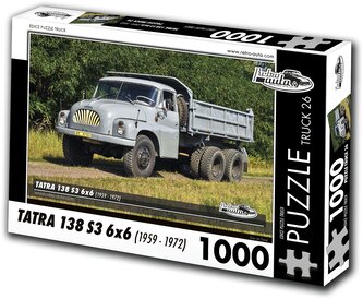RETRO-AUTA Puzzle TRUCK č.26 Tatra 138 S3 6x6 (1959-1972) 1000 dílků