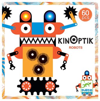 DJECO Magnetické puzzle Kinoptik Roboti