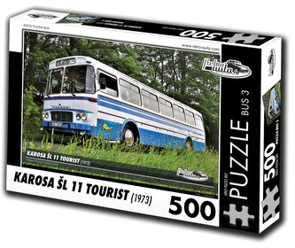 RETRO-AUTA Puzzle BUS č.3 Karosa ŠL 11 TOURIST (1973) 500 dílků