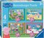 RAVENSBURGER Puzzle Prasátko Pepina: Roční období 4v1 (12, 16, 20, 24 dílků)