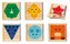 DJECO Dřevěné puzzle Barevná zvířata