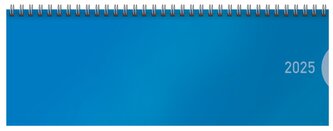 Tischquerkalender Classic Colourlux blau 2025