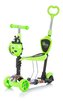 CHIPOLINO Koloběžka s vodící tyčí Kiddy Evo 3v1 Green Graffiti