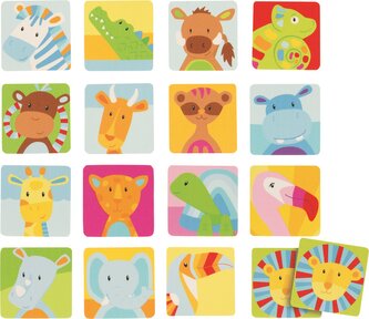 GOKI Dřevěné pexeso Safari