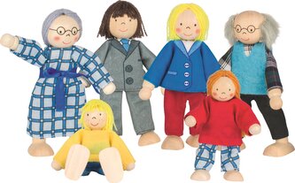 GOKI Panenky Rodina z města 6 ks