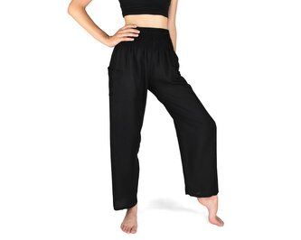 Kalhoty jóga SARUT, černé M