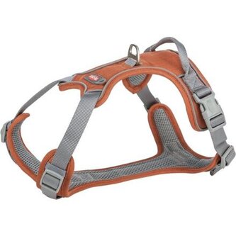 Postroj PREMIUM ACTIVE, rezavá - M-L: 60-75 cm/ 25 mm