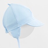 Dětská bavlněná čepička s kšiltem New Baby Casually dressed modrá - velikost 68/74