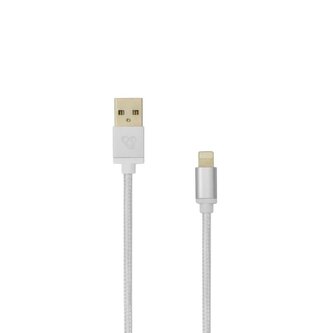 SBOX kabel iPhone/8pin, 1,5m, blistr, stříbrná SBOX kabel iPhone/8pin, 1,5m, blistr, stříbrná