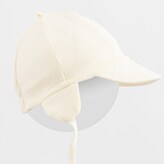 Dětská bavlněná čepička s kšiltem New Baby Casually dressed cream - velikost 80/86