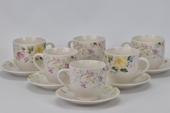 Porcelánový hrnek s podšálkem 200 ml s/6 II. jakost