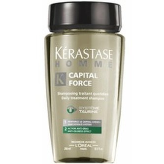 Kérastase Homme Bain Capital Force Anti-Oiliness Effect ( mastné vlasy ) - Šampon 1000 ml pro muže
