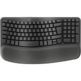 PC klávesnice LOGITECH Wave Keys Graphite Qwertz