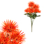Chryzantéma umělá - kytice, barva oranžová.