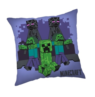 JERRY FABRICS Polštářek Minecraft Mobs coming for you  Polyester, 40/40 cm