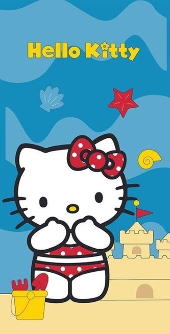 Plážová osuška (batoh), Hello Kitty , 70 x 140 cm