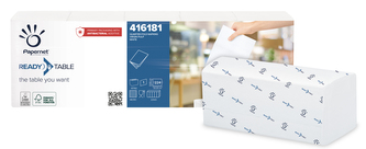 Ubrousky skládané Interfold Superior Ready Table, bílé, 1 vr., sklad 1/4, 8960 ks