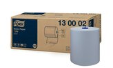 Utěrky papírové Tork, neperforované, 250 m, 1 vr., modré, 6 ks, W6