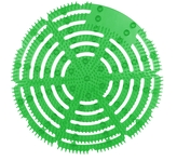 Sítko do pisoáru Antisplash, vůně jablka, enzymatické, zelené, 2 ks