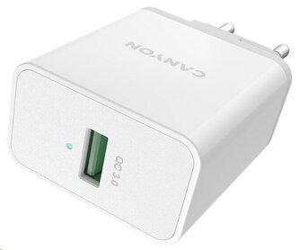 CANYON Nabíječka do sítě H-24, 1x USB-A, Quick Charge 3.0, 24W, bílá CANYON Nabíječka do sítě H-24, 1x USB-A, Quick Charge 3.0, 24W, bílá
